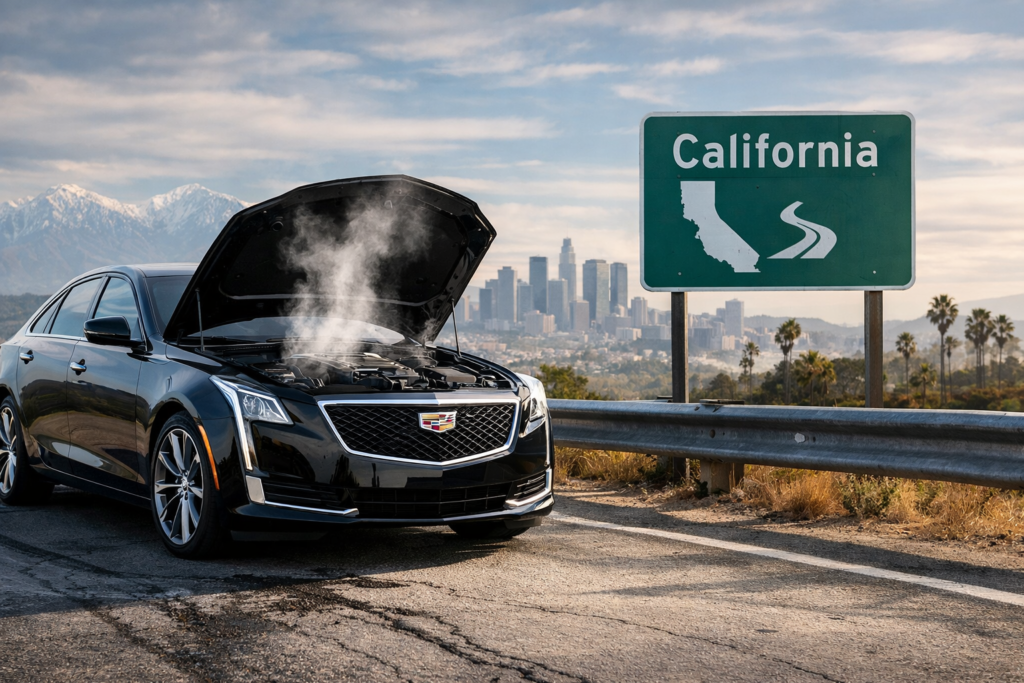 Cadillac Lemon Law California case involving engine and transmission problems